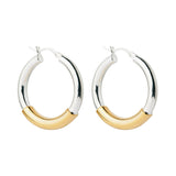 Najo Amalfi Two-Tone Hoop Earrings