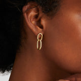 Najo Mermaid Yellow Gold Earrings