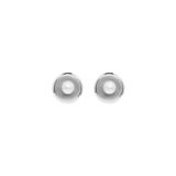 Najo Capri Silver Pearl Earrings