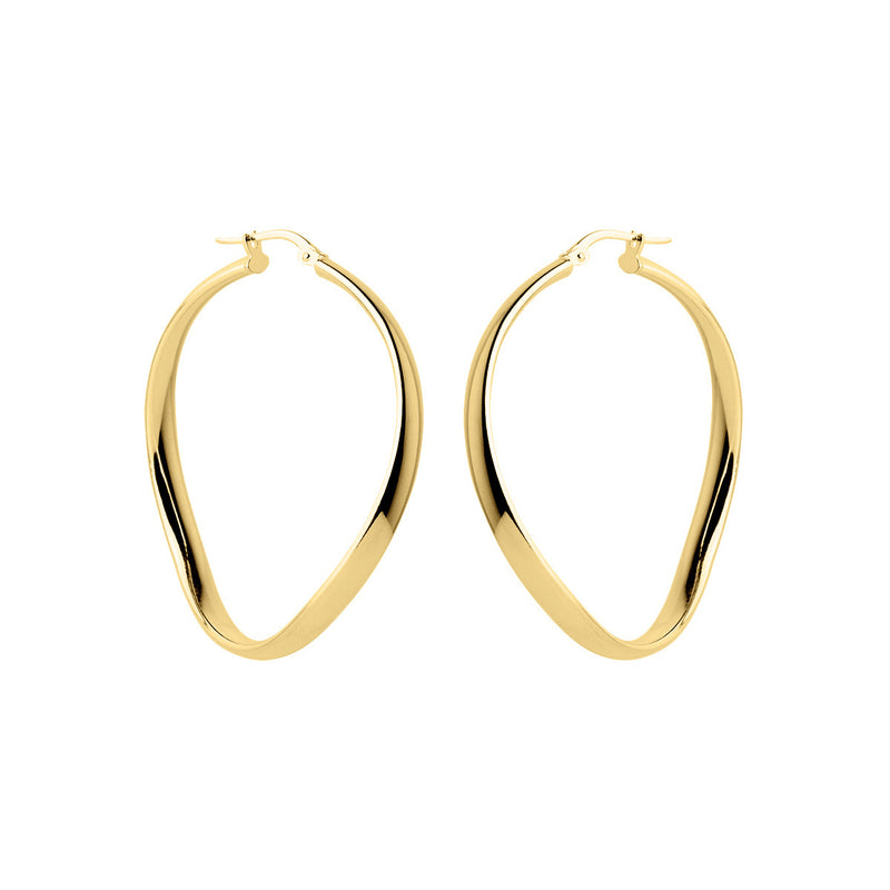 Najo Odyssey Yellow Gold Hoop Earrings