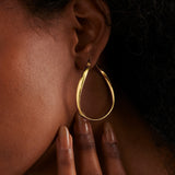 Najo Odyssey Yellow Gold Hoop Earrings