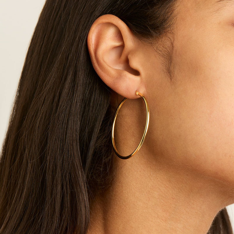 Najo Simple 45mm Hoop Earrings