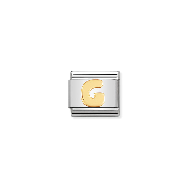Nomination Composable 18ct Gold Letter G
