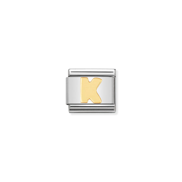 Nomination Composable 18ct Gold Letter K