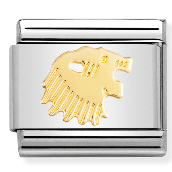 Nomination Composable 18ct Gold Zodiac Leo