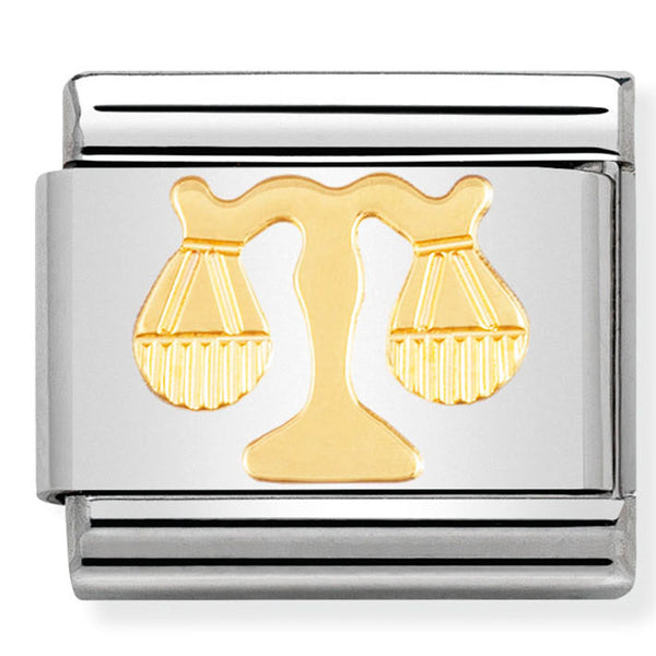 Nomination Composable 18ct Gold Zodiac Libra