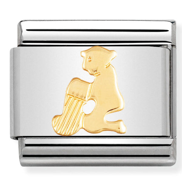 Nomination Composable 18ct Gold Zodiac Aquarius