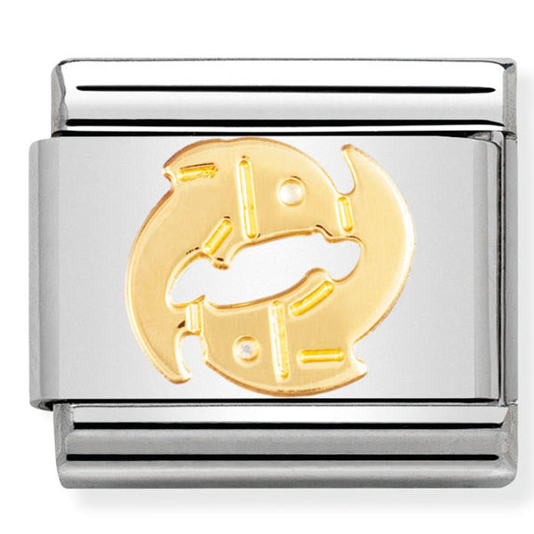 Nomination Composable 18ct Gold Zodiac Pisces