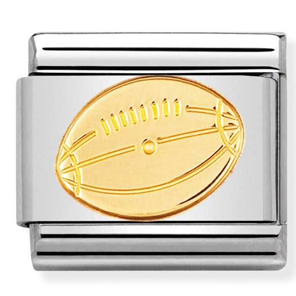 Nomination Composable 18ct Gold American Football