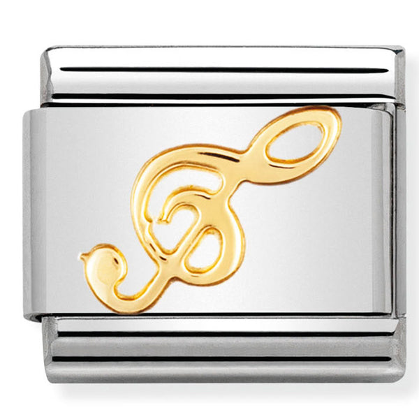 Nomination Composable 18ct Gold Treble Clef