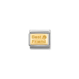 Nomination Composable 18ct Gold Engraved "Best Friend"