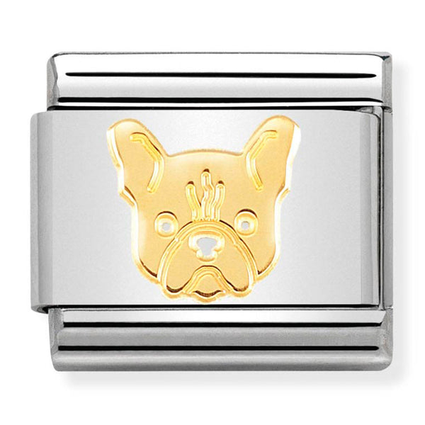 Nomination Composable 18ct Gold French Bulldog