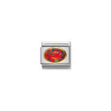 Nomination Composable 18ct Gold Red Opal