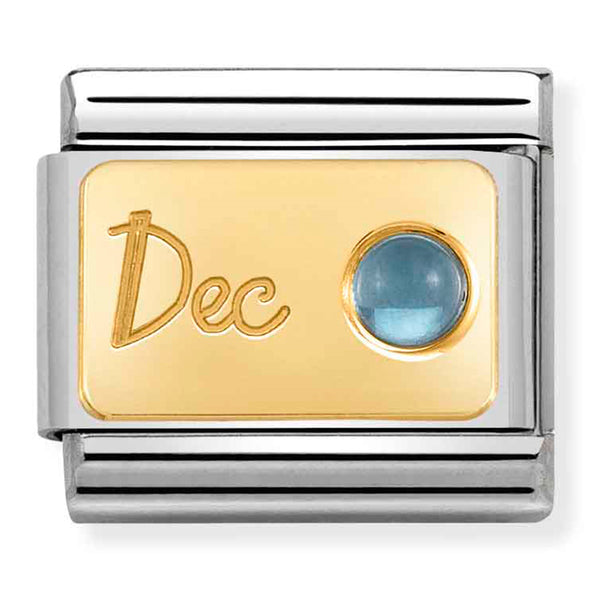 Nomination Composable 18ct Gold Topaz (December Birthstone)