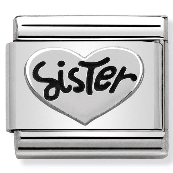 Nomination Composable Sterling Silver Sister Heart