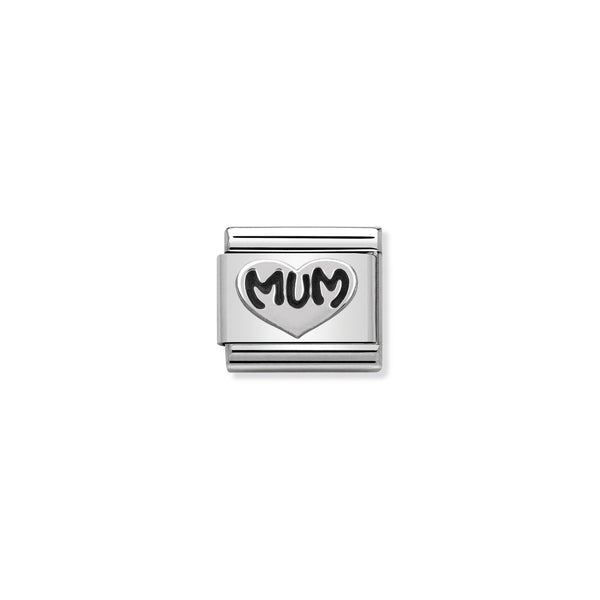 Nomination Composable Sterling Silver Mum Heart