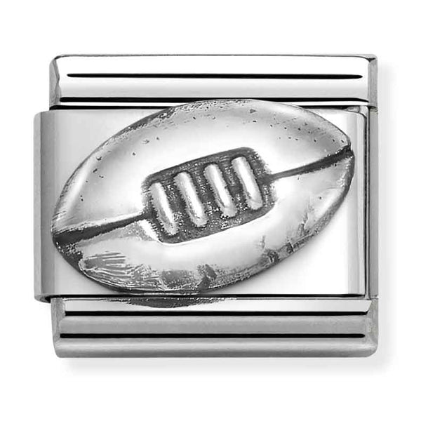 Nomination Composable Sterling Silver Rugby Ball