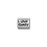 Nomination Composable Sterling Silver I Love Family