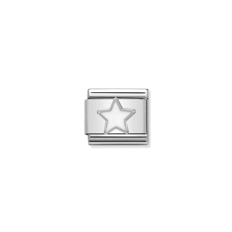 Nomination Composable Sterling Silver & Enamel White Star