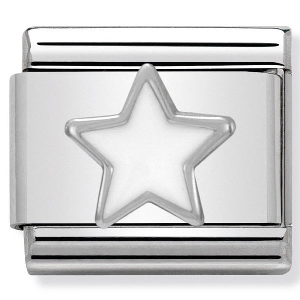 Nomination Composable Sterling Silver & Enamel White Star