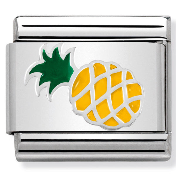 Nomination Composable Sterling Silver & Enamel Pineapple