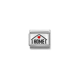 Nomination Composable Sterling Siver & Enamel Home with Red Heart