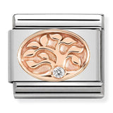 Nomination Composable 9ct Rose Gold & CZ Tree of Life