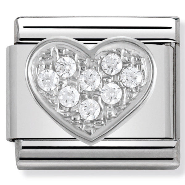 Nomination Composable Sterling Silver & CZ Heart