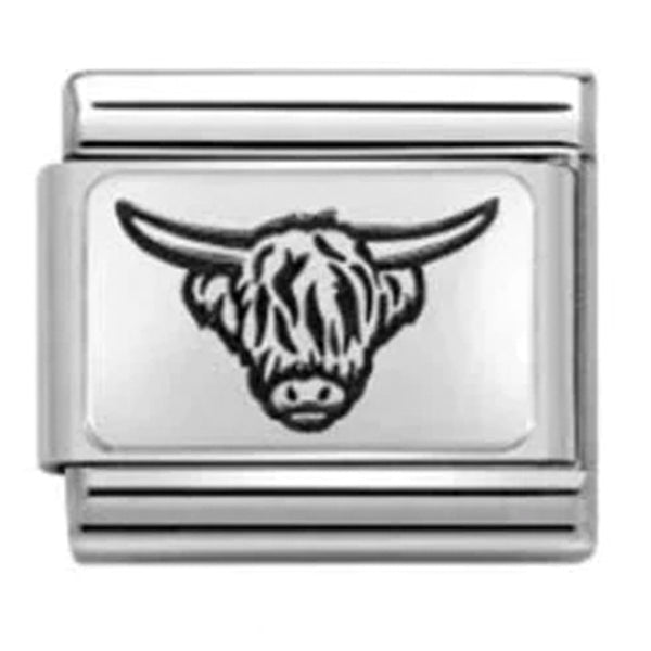 Nomination Composable Sterling Silver Highland Cow