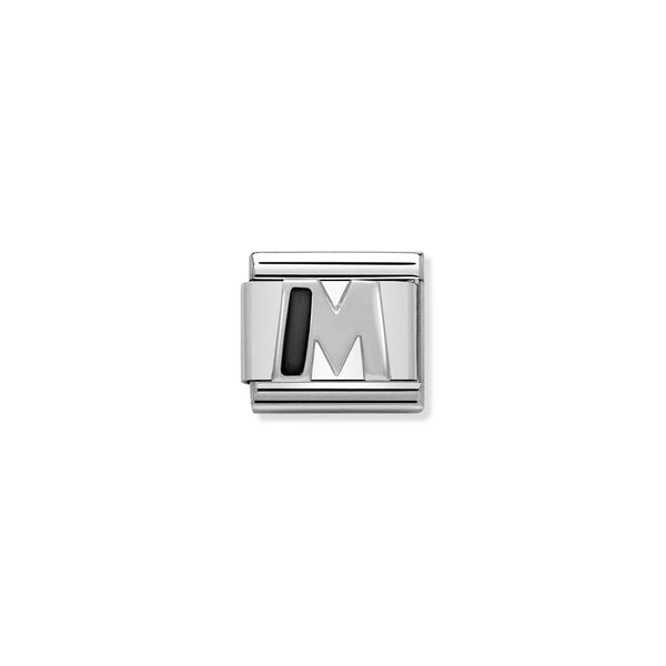 Nomination Composable Sterling Silver and Enamel Letter M