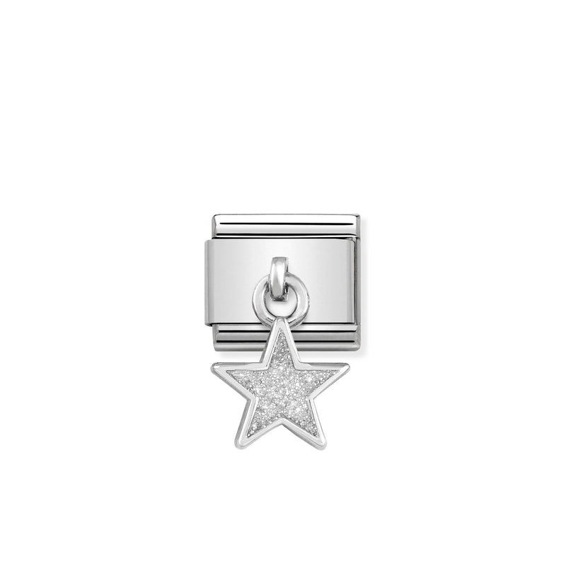 Nomination Composable Sterling Silver and Enamel Glitter Star Charm