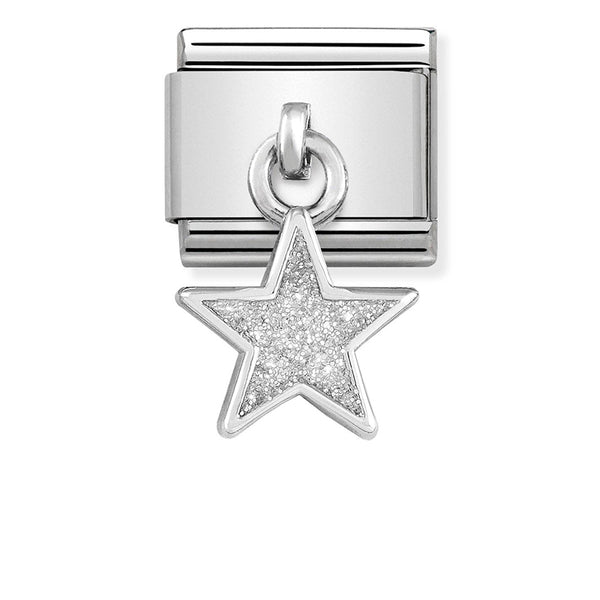 Nomination Composable Sterling Silver and Enamel Glitter Star Charm