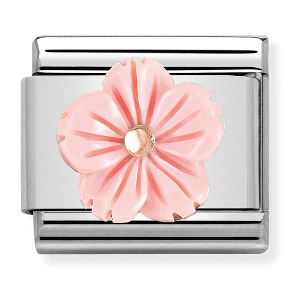 Nomination Composable 9ct Rose Gold Coral Flower