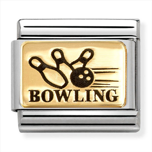 Nomination Composable 18ct Gold Bowling Link