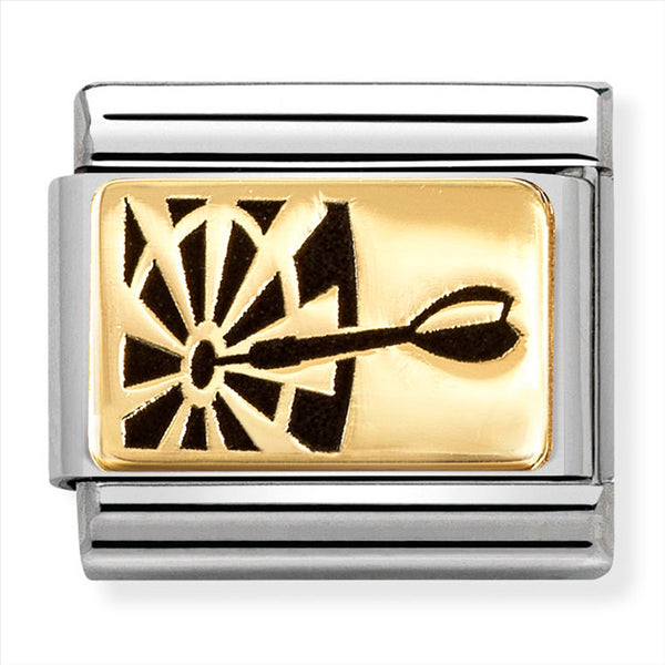 Nomination Composable 18ct Gold Darts Link