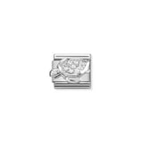 Nomination Composable Sterling Silver and Cubic Zirconia Sea Turtle