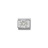 Nomination Composable Sterling Silver and Cubic Zirconia Daisy