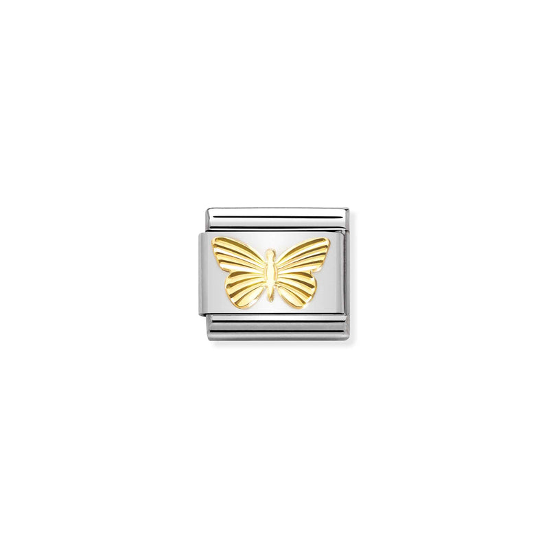 Nomination Composable 18ct Gold Butterfly Link