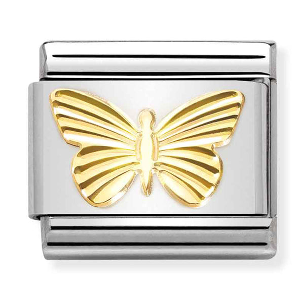 Nomination Composable 18ct Gold Butterfly Link