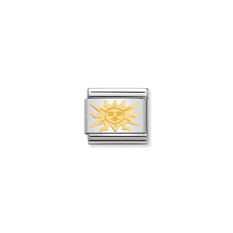 Nomination Composable 18ct Gold Sun Link