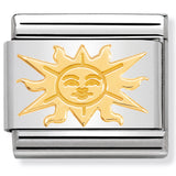 Nomination Composable 18ct Gold Sun Link