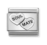 Nomination Composable Sterling Silver Soul Mate Hearts Link