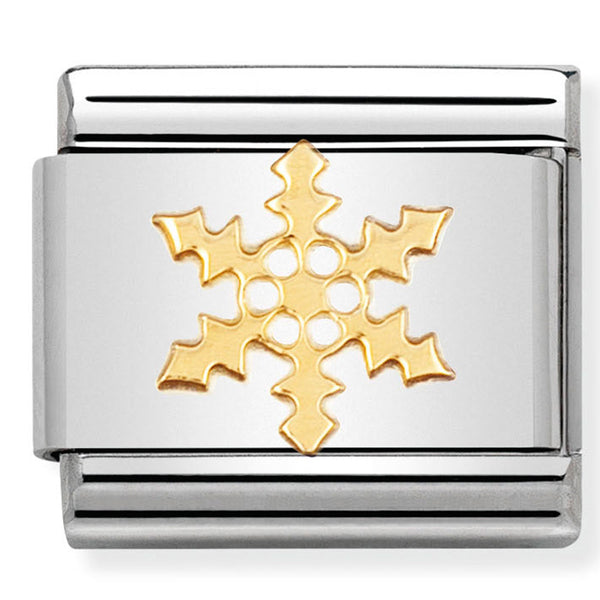 Nomination Composable 18ct Gold Snowflake Link