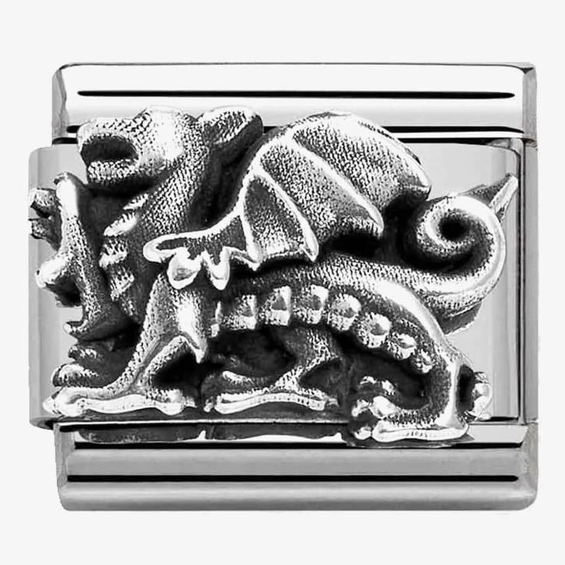 Nomination Composable Sterling Silver Raised Dragon Link