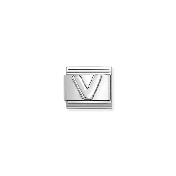 Nomination Composable Sterling Silver Letter V