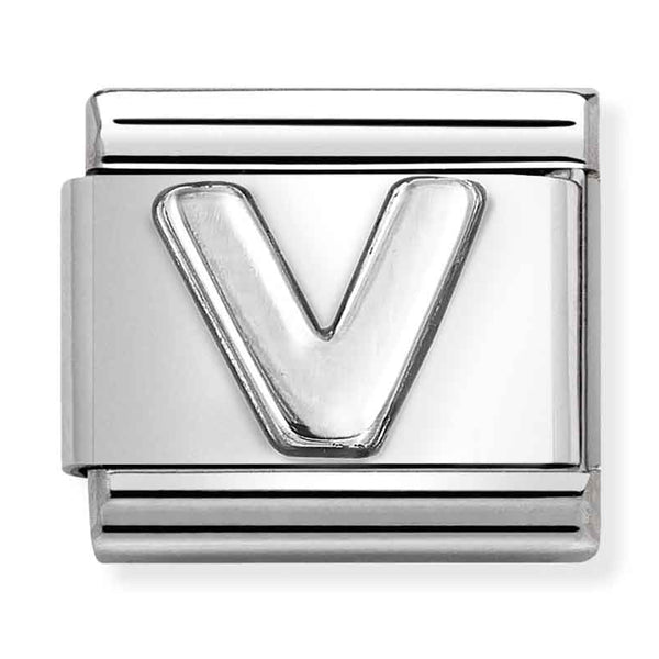 Nomination Composable Sterling Silver Letter V