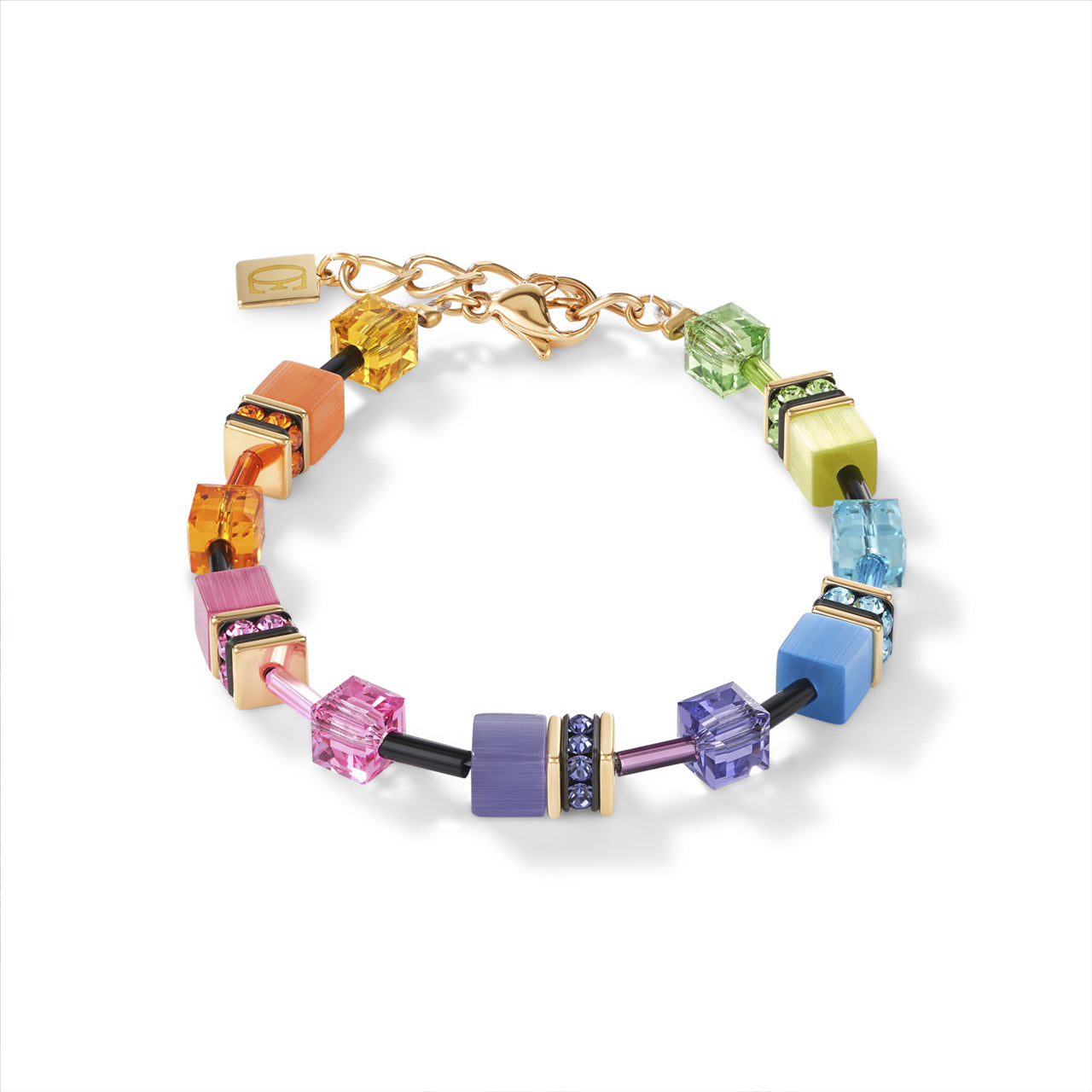 COEUR DE LION GeoCUBE® Fresh Rainbow Gold Bracelet