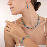 COEUR DE LION Iconic Bright Blue-Green GeoCUBE® Necklace