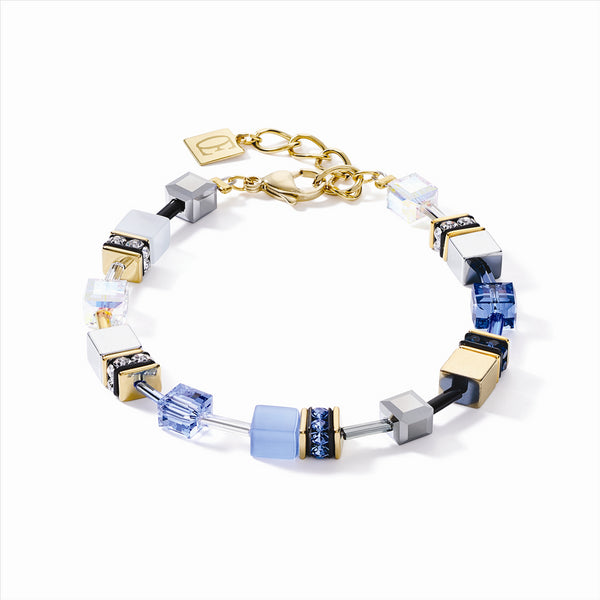 COEUR DE LION Blue-Gold GEOCube® Bracelet
