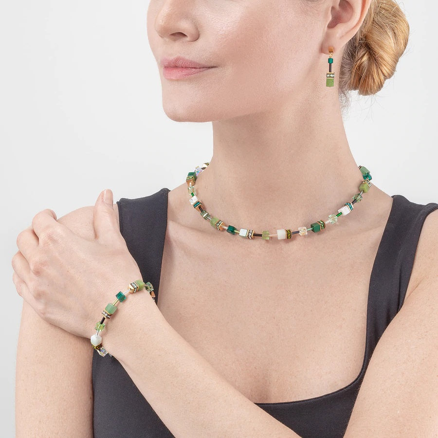 COEUR DE LION Iconic Green GeoCUBE® Necklace